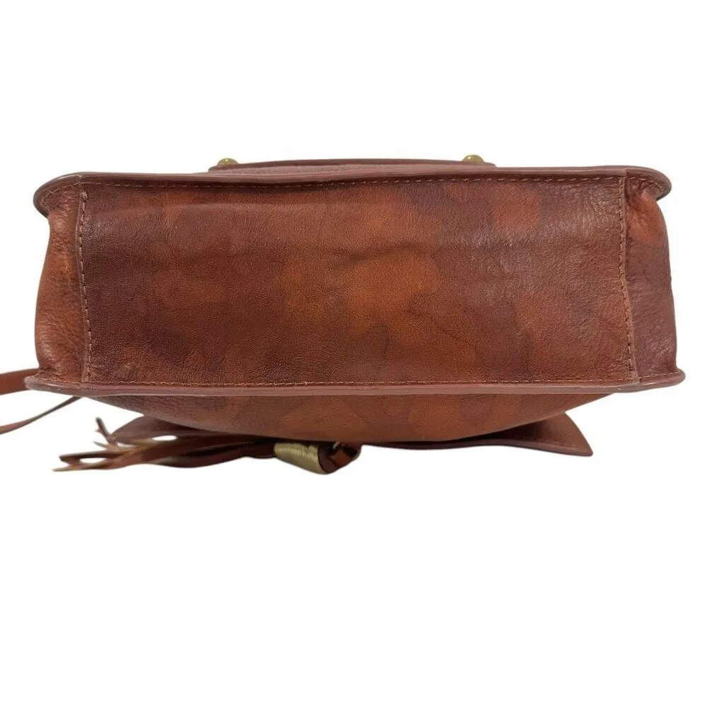 Cynthia Vincent Soft Textured Distressed Crossbody Bag Brown - Image 6