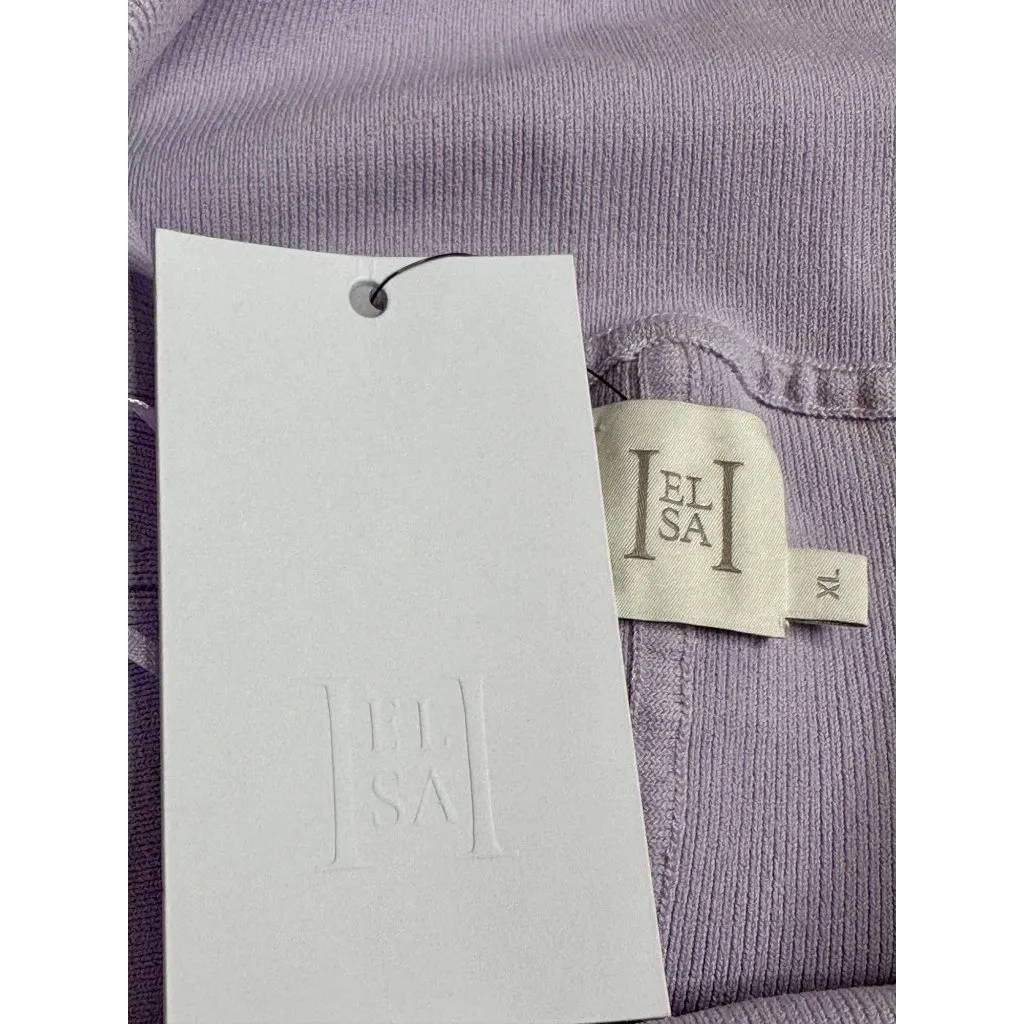 Helsa June Knit Bodysuit Dress in Lavender X-Large New Womens Maxi Gown - Image 8