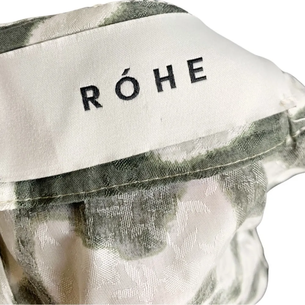 ROHE Erena Midi Skirt Size 40 Green - Image 8