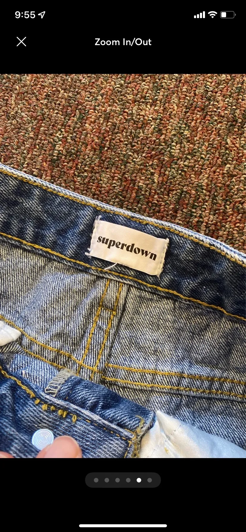 Super down Jean Shorts Size 25 - Image 5