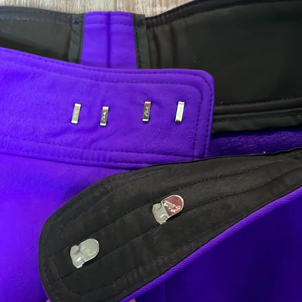 Schoeller of Switzerland Women's Purple Stirrup Ski Pants Size 14 - Image 5