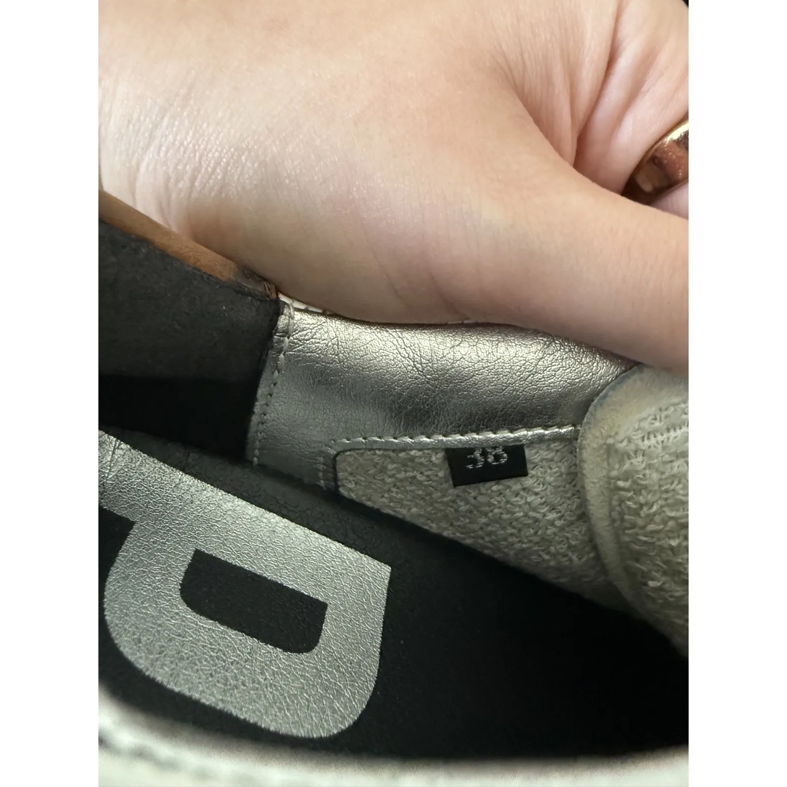 P448 Women's Sneakers John White Leopard Print Leather Shoes Size 38/7.5 - Image 9