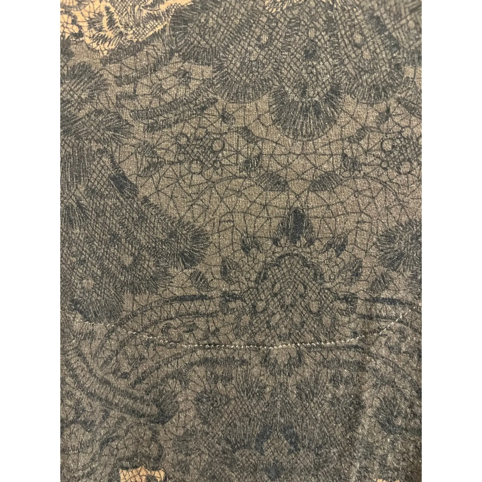 Desigual Why? 47V2048 Women's Brown Faux Wrap Embroidered Belted Dress sz. M - Image 9