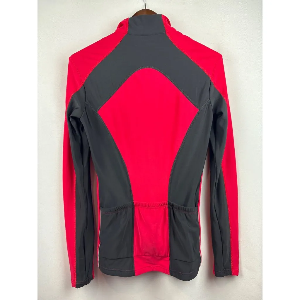 Women’s Gore Bike Wear XL Red & Black Long Sleeve Half Zip Athletic Shirt - Image 4