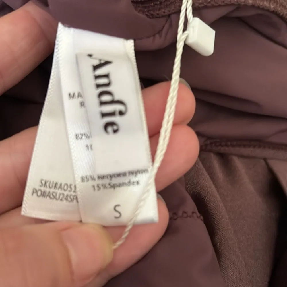 Andie The Tulum One Piece Swimsuit Licorice‎ Purple Size S NWT - Image 7