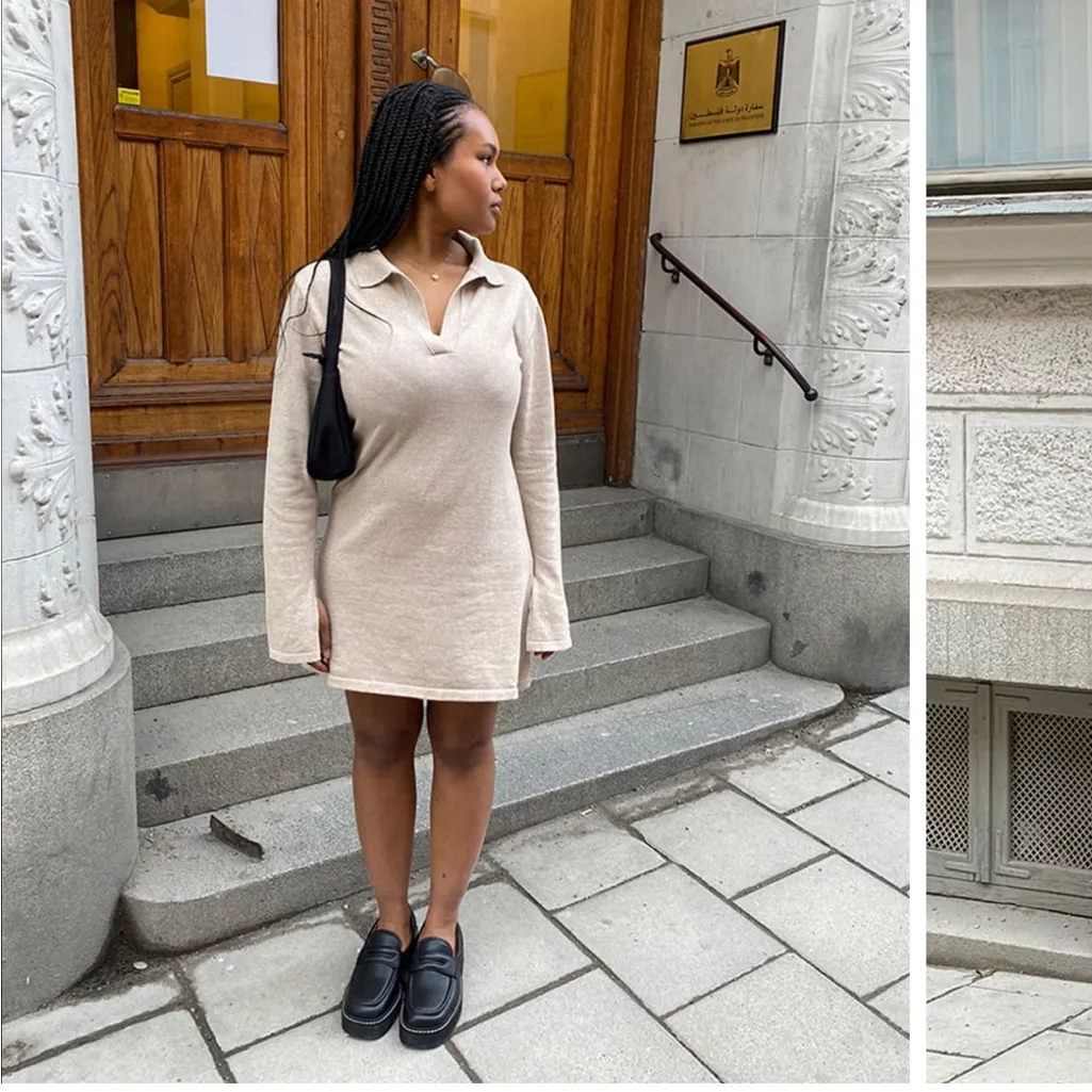 Djerf Avenue Getaway Dress Sand - Image 6