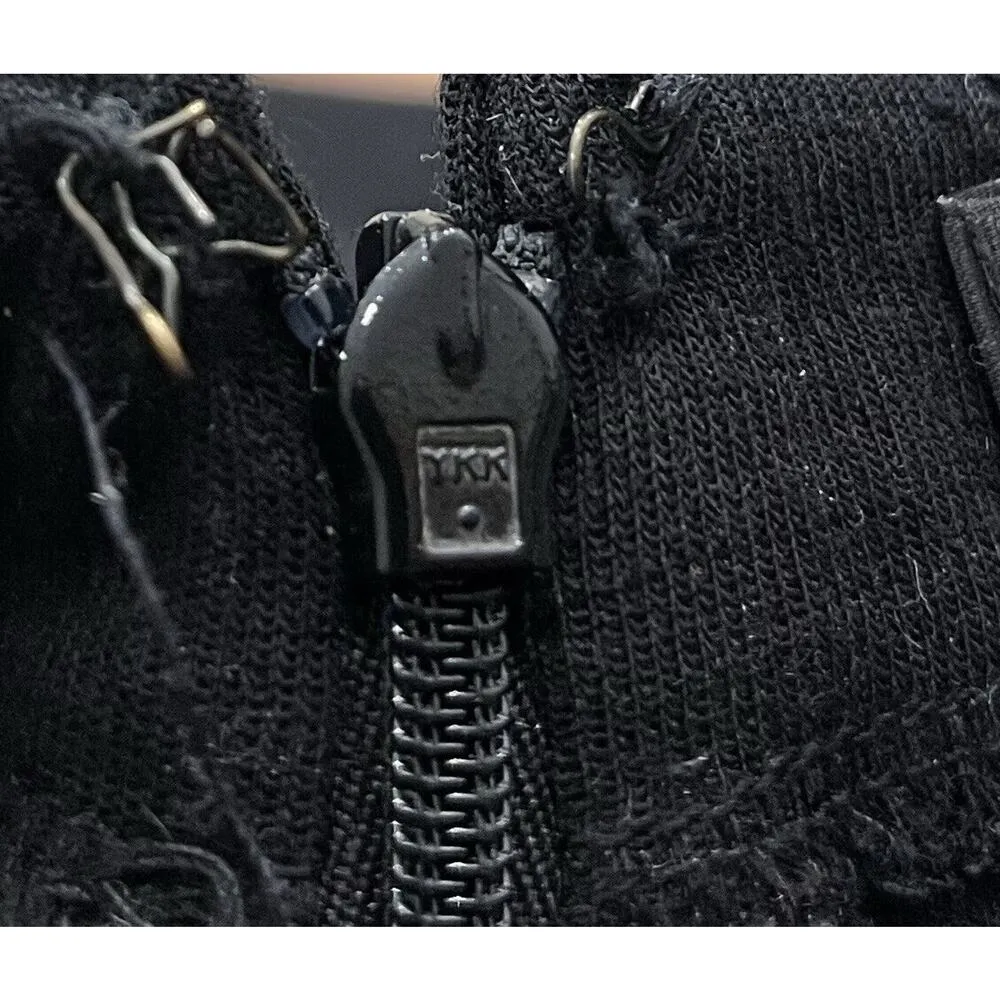 J. CREW Shift Dress Wool Women's 4 Black Stretch Half Sleeve Career Workwear - Image 9