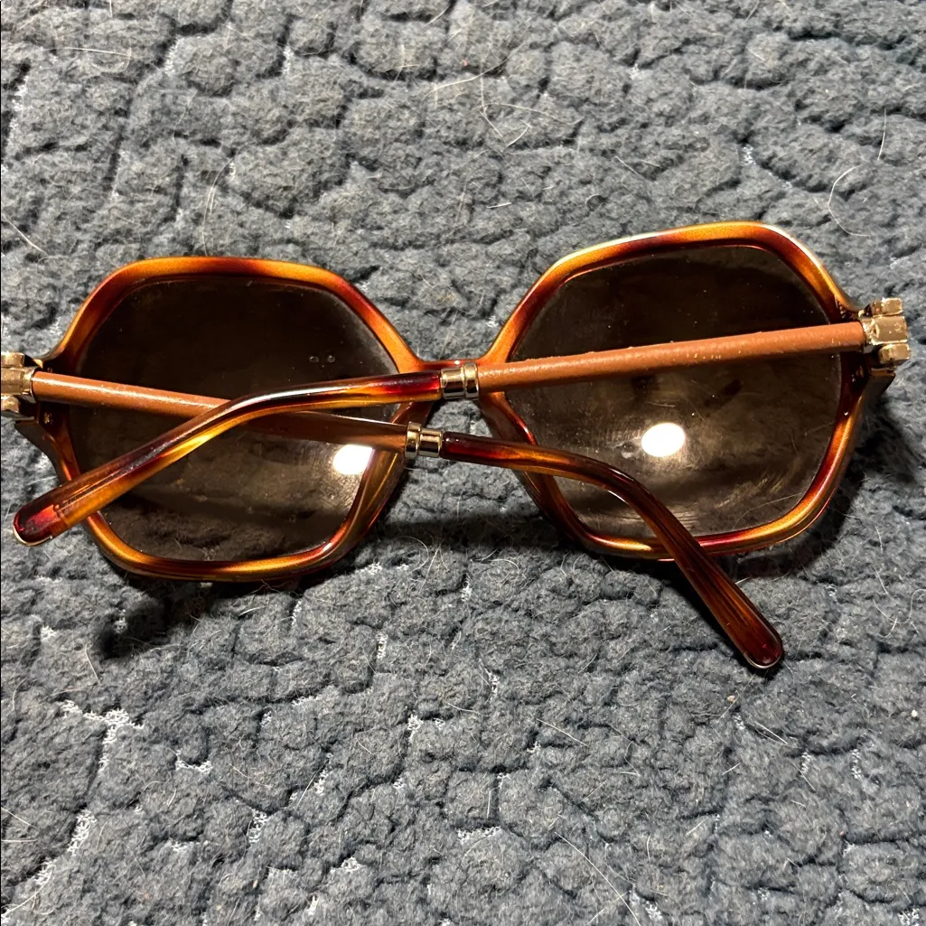 Chloè vintage Chic Oversized Brown Sunglasses - Image 6