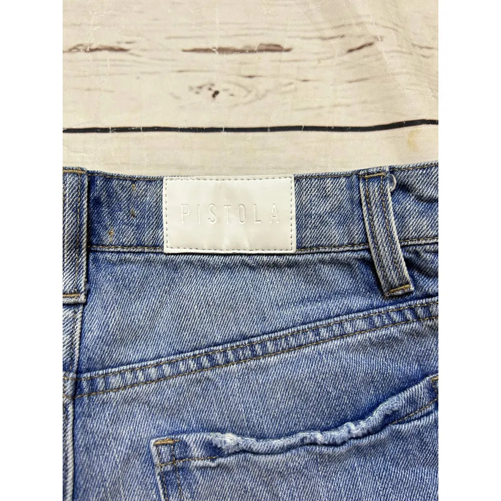 Pistola Womens Jean Shorts Raw Hem Highrise Distressed Size 26 - Image 9