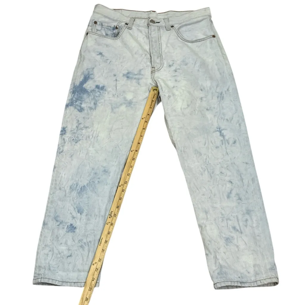 Levi's 501 Jeans Womens 30x26 Light Blue Acid Wash 100% Cotton Denim Retro - Image 3