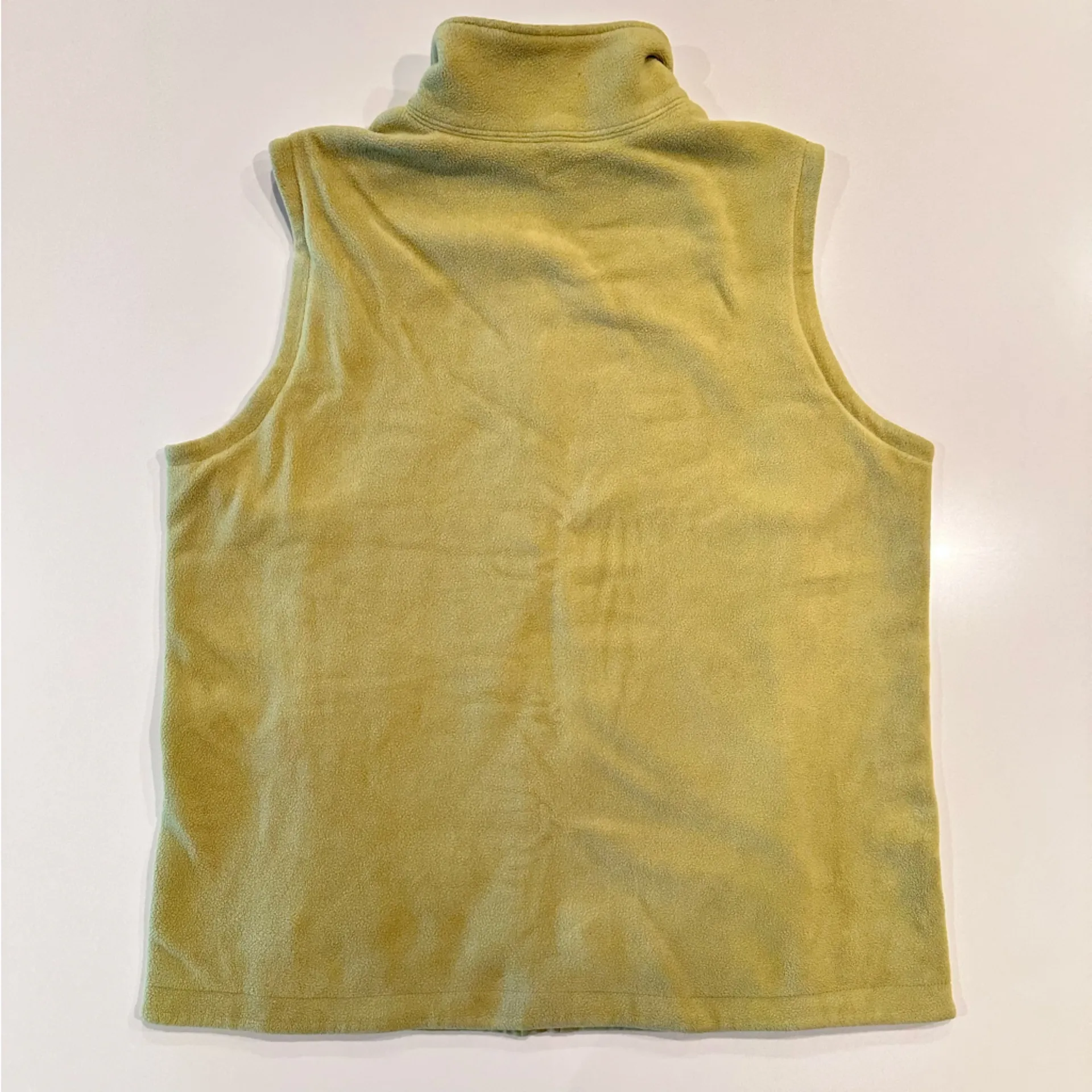 Lands End Lime Green Zip Up Vest Size‎ Medium - Image 7