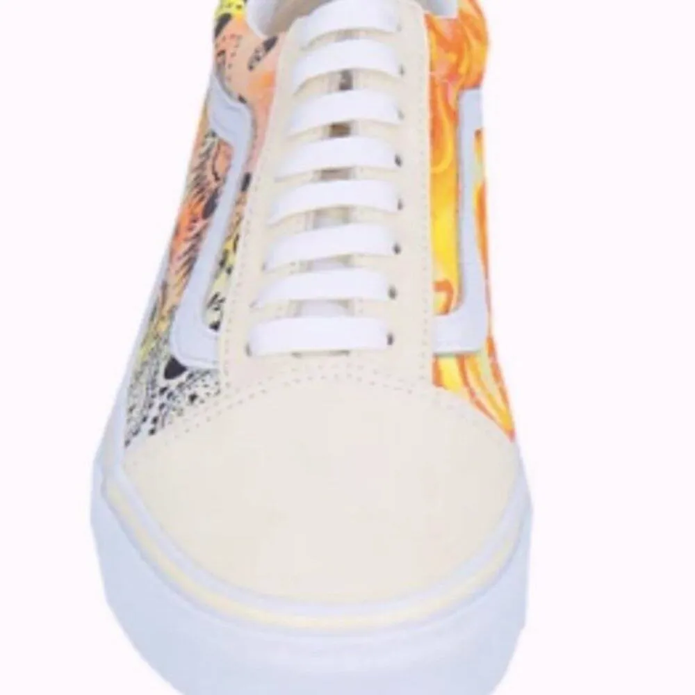 Vans Old Skool Bandana Flame Beige Orange size 8.5 - Image 6