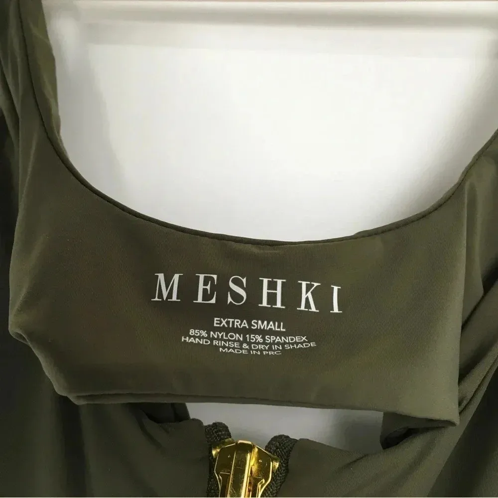 Meshki Zip‎ Front Bra Bikini Top - Image 4