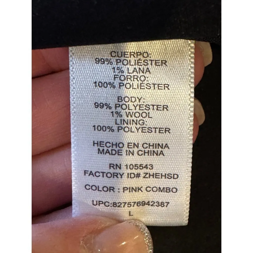 Thakoon Design Nation Vest Women Large Ivory Black Plaid Notch Lapel Open‎ Long - Image 11