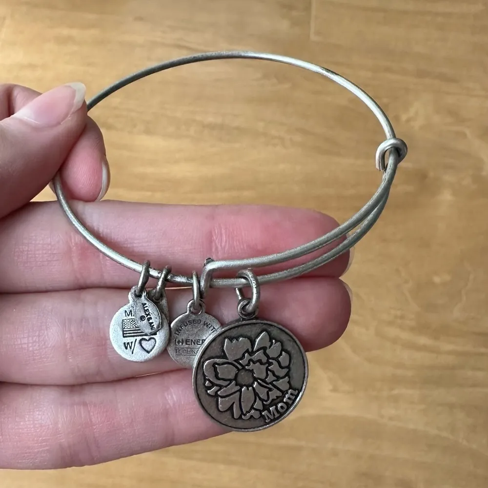 ALEX AND ANI Mom Bangle, Rafaelian Silver, One Size, Because I Love You Mom - Image 11