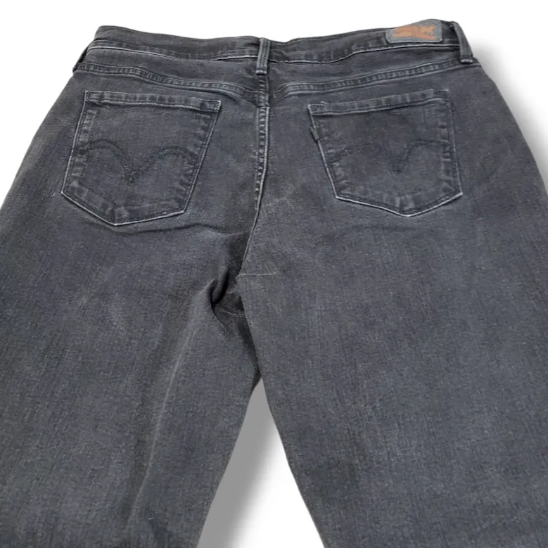 Levi's Jeans Size 10 31x31 Women's Levi's 505 Straight Leg Jeans Stretch Black Denim Pants Women's Jeans  - Image 4