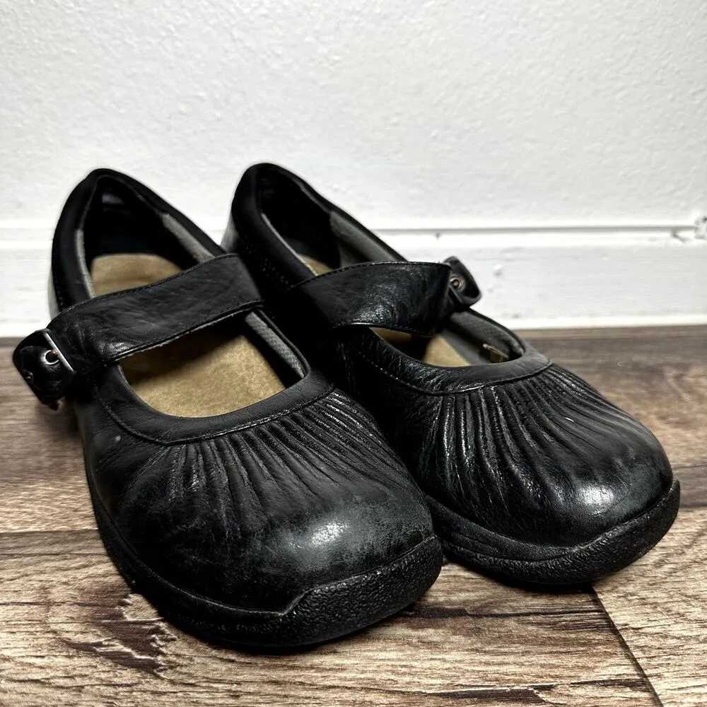 Dansko Kitty Mary Jane Shoes Leather Buckle Strap Slip Resistant Black 39 8.5 - Image 3