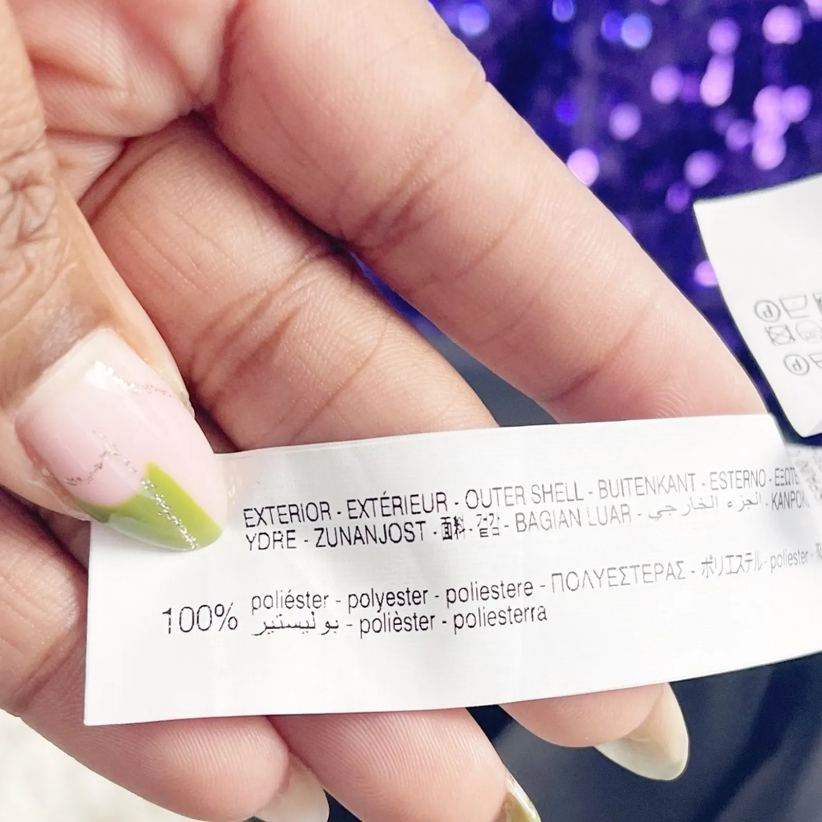 Zara Purple Sequin Long Sleeve Faux Wrap Blazer Dress‎ Size Medium - Image 7