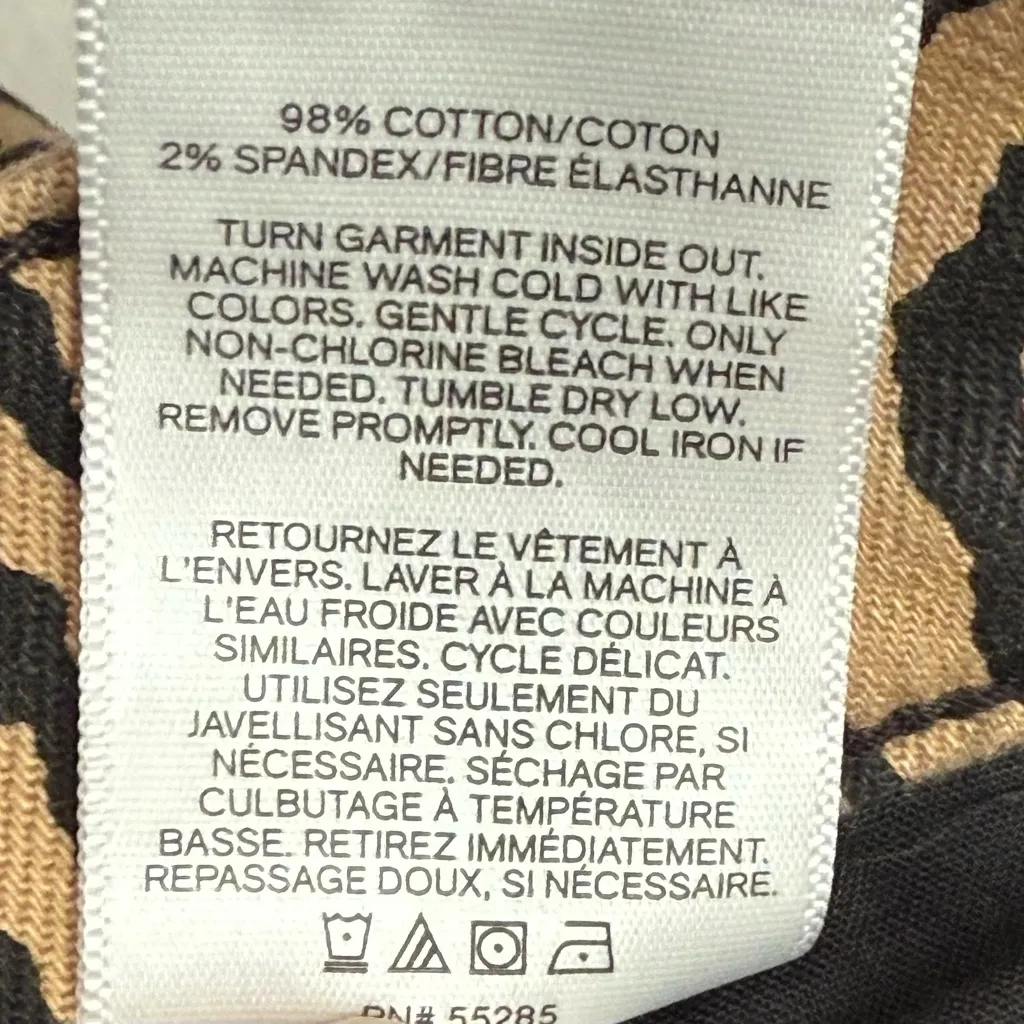 Express Ankle Legging Tan and Black High Rise Leopard Jeans. - Image 9