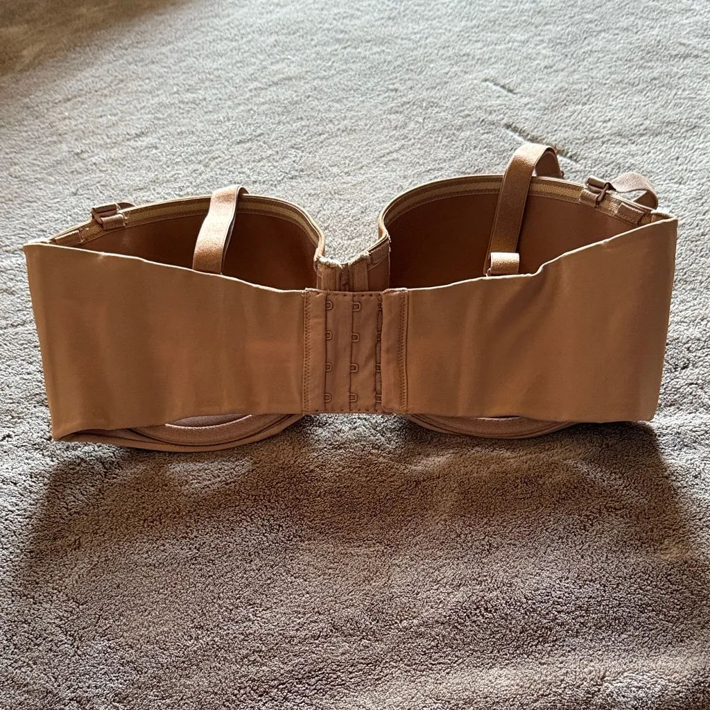 Cacique Nude Bliss Multi Wear Full Coverage Bra Strapless Racer Back Adj Straps - Image 3