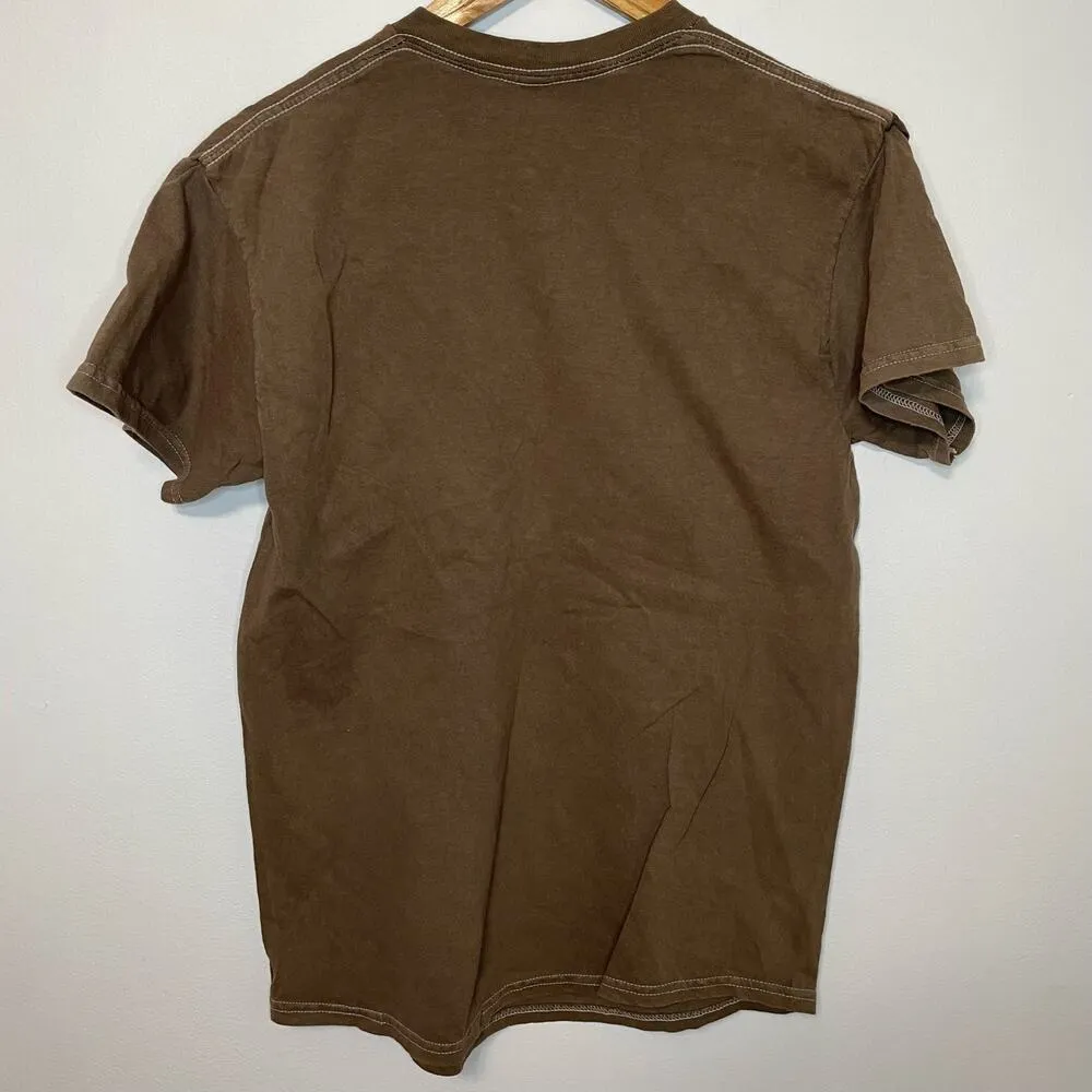 Van Halen Graphic Tee M Unisex Licensed Nascar Racing Crew Neck Casual Cotton Brown Size M - Image 3