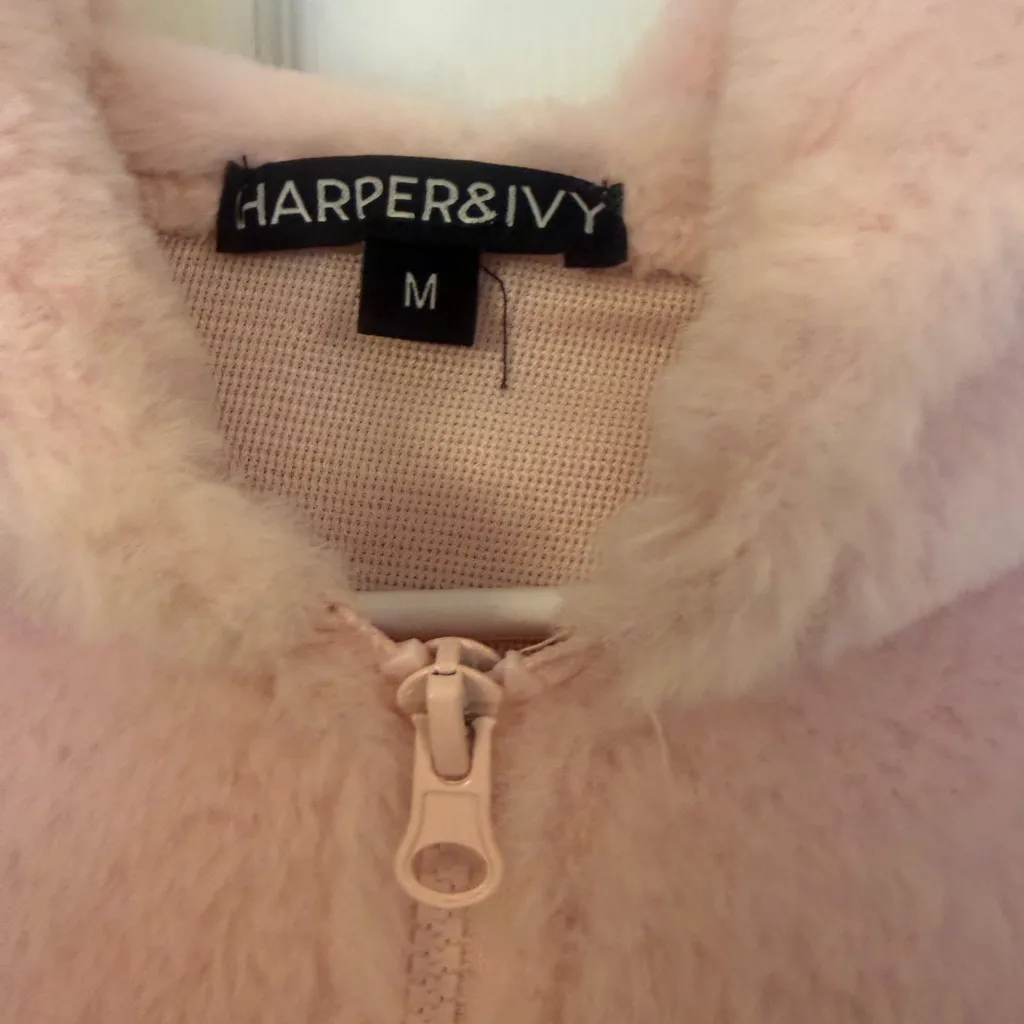 Harper Blush Pink Fleece Warm and Soft Zip-Up hoodie! - Image 3