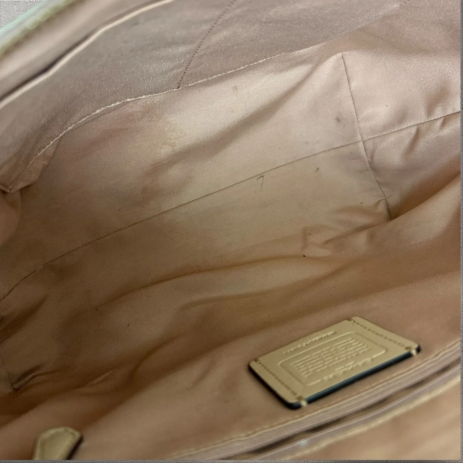 Coach City Zip Tote Canvas Leather W Red Yellow Pink Cherry Print Shoulder Bag - Image 8