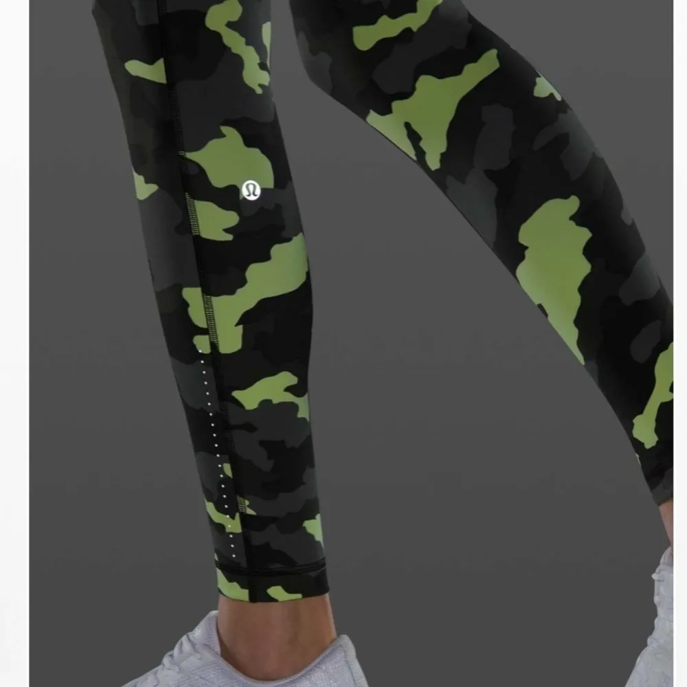 LULULENON Swift Speed High Rise Tight Camo Sz 2‎ - Image 2