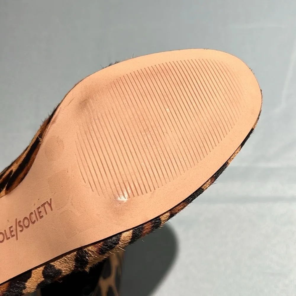 NEW Sole‎ Society So-Marian Leopard Chunky Heels 6.5 B38 - Image 11