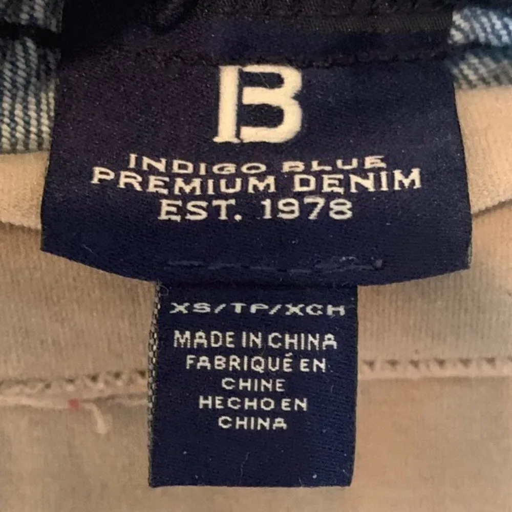 B Indigo Distressed Maternity Jean - Image 4