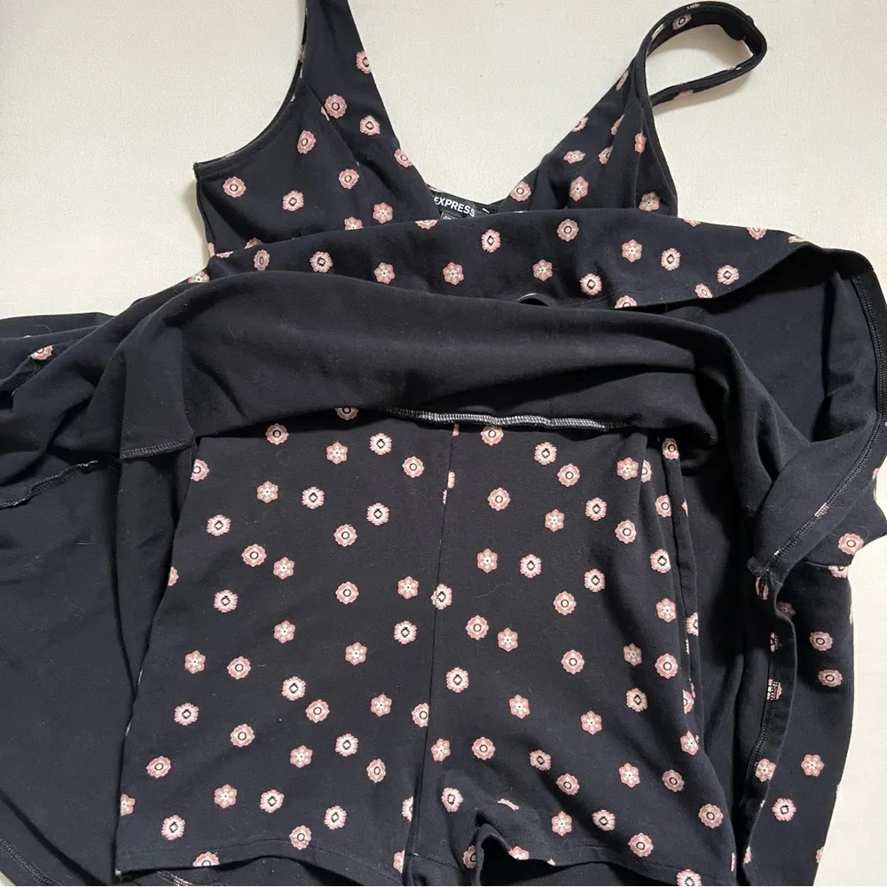 Express Black Pink Sleeveless Mini Dress with Built In Shorts Size S - Image 8