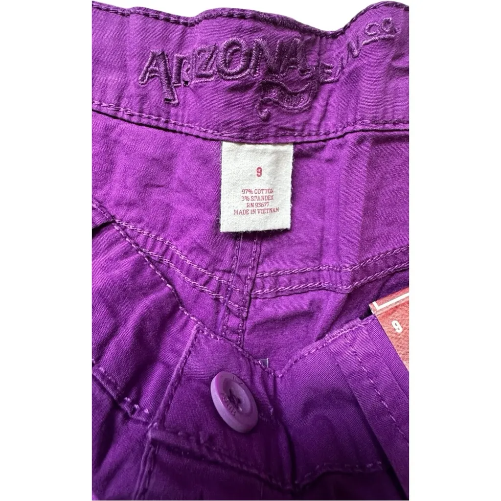 Arizona Jean Company Purple Women's Shorts Sz 9 - Image 4