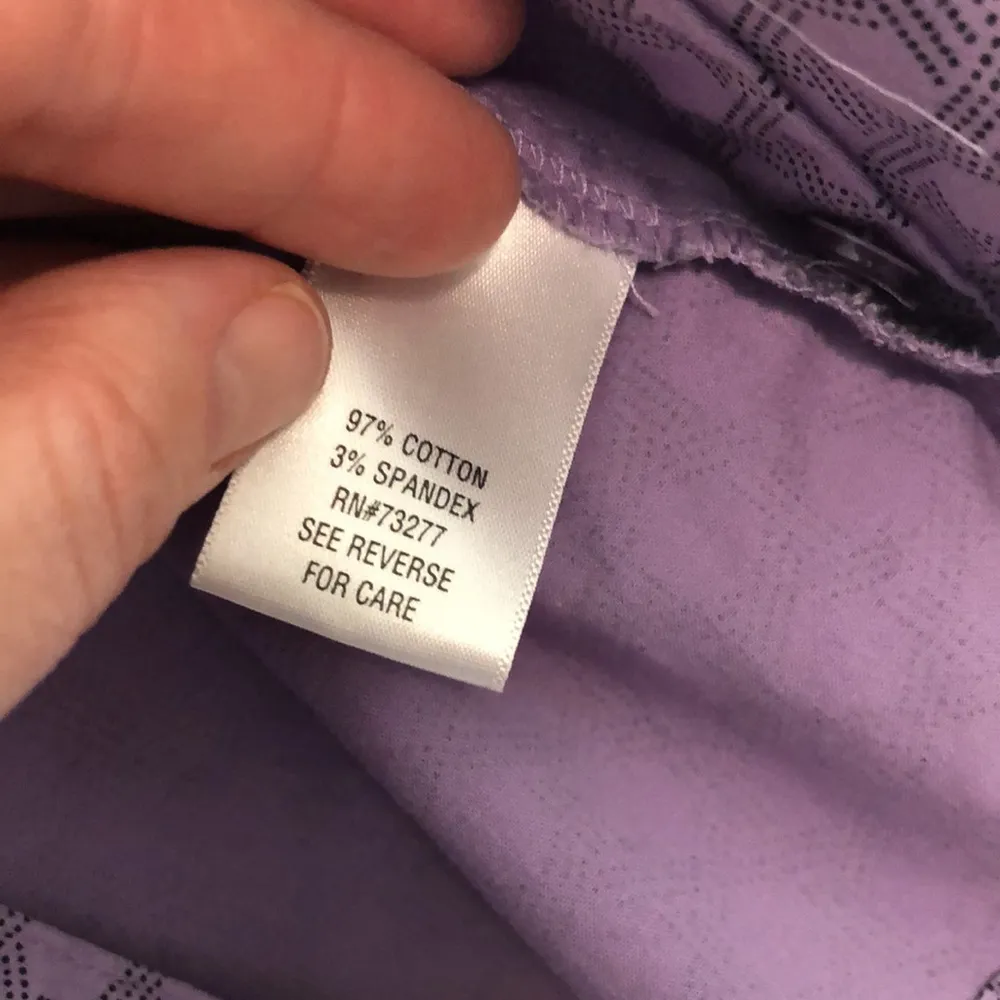 button down lavender blouse. Great to wear for Easter/spring festivals. - Image 6