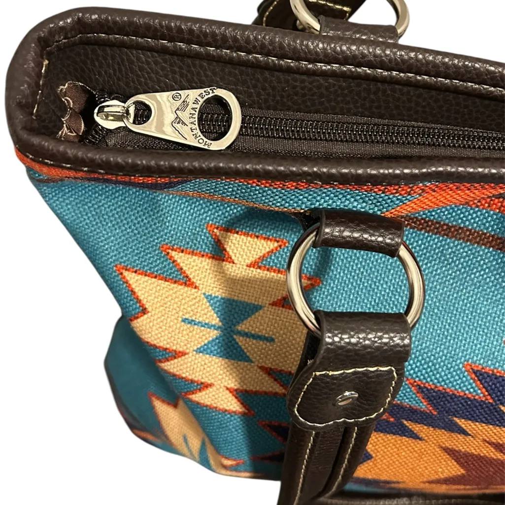 Montana West Aztec Print Tote Bag - Image 5