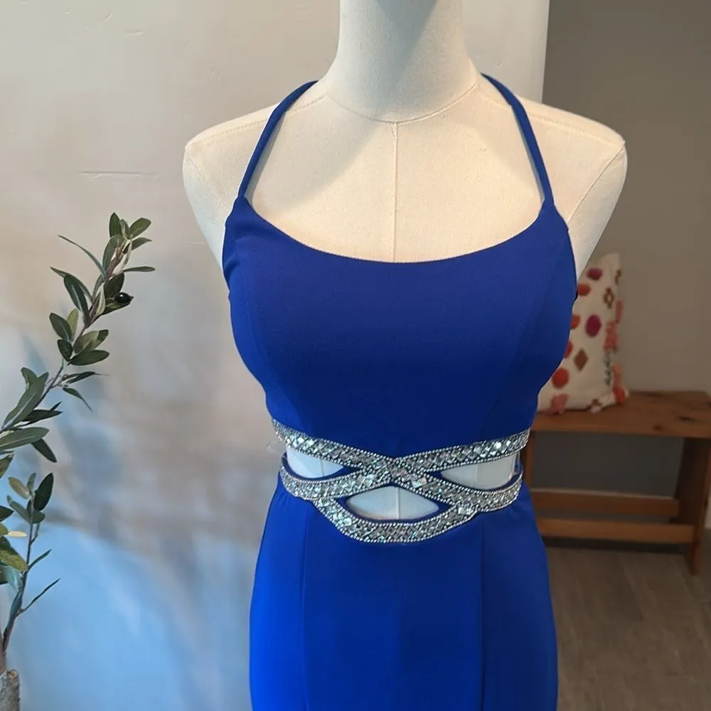 Nordstrom Speechless Spaghetti Strap Beaded Cut-Out Waist Long Dress New! - Image 7