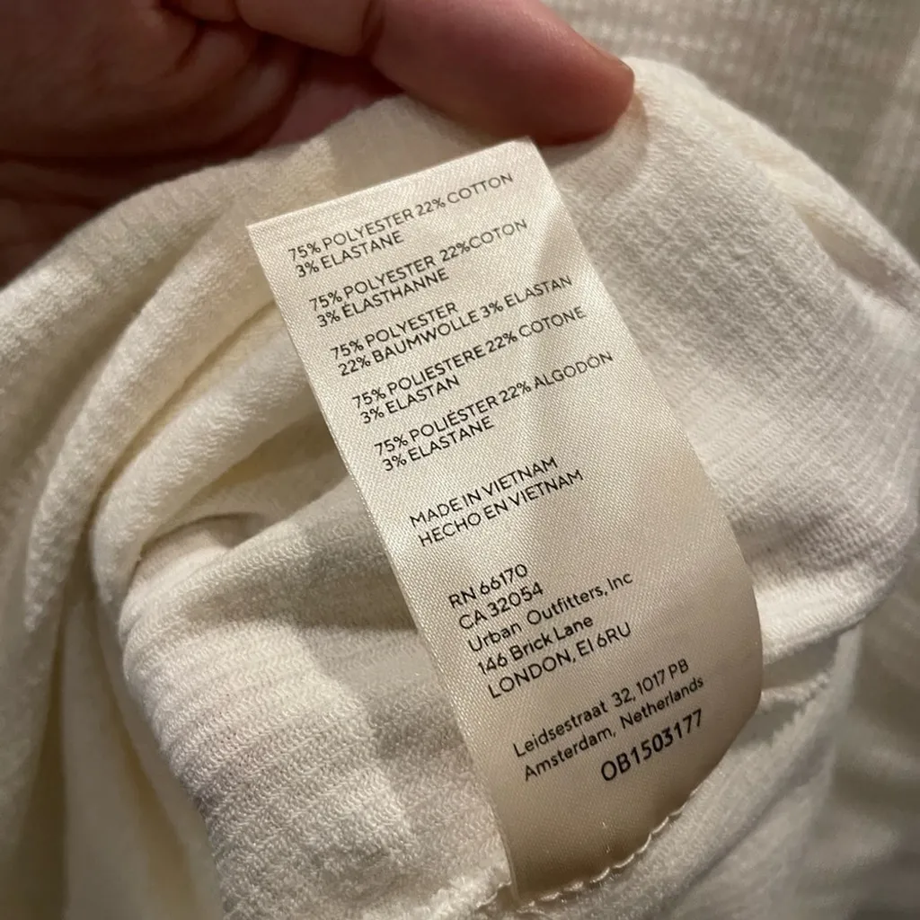 Free People Gia Long Button Up Vest Dress Cream We The Free Size Small NWOT - Image 6