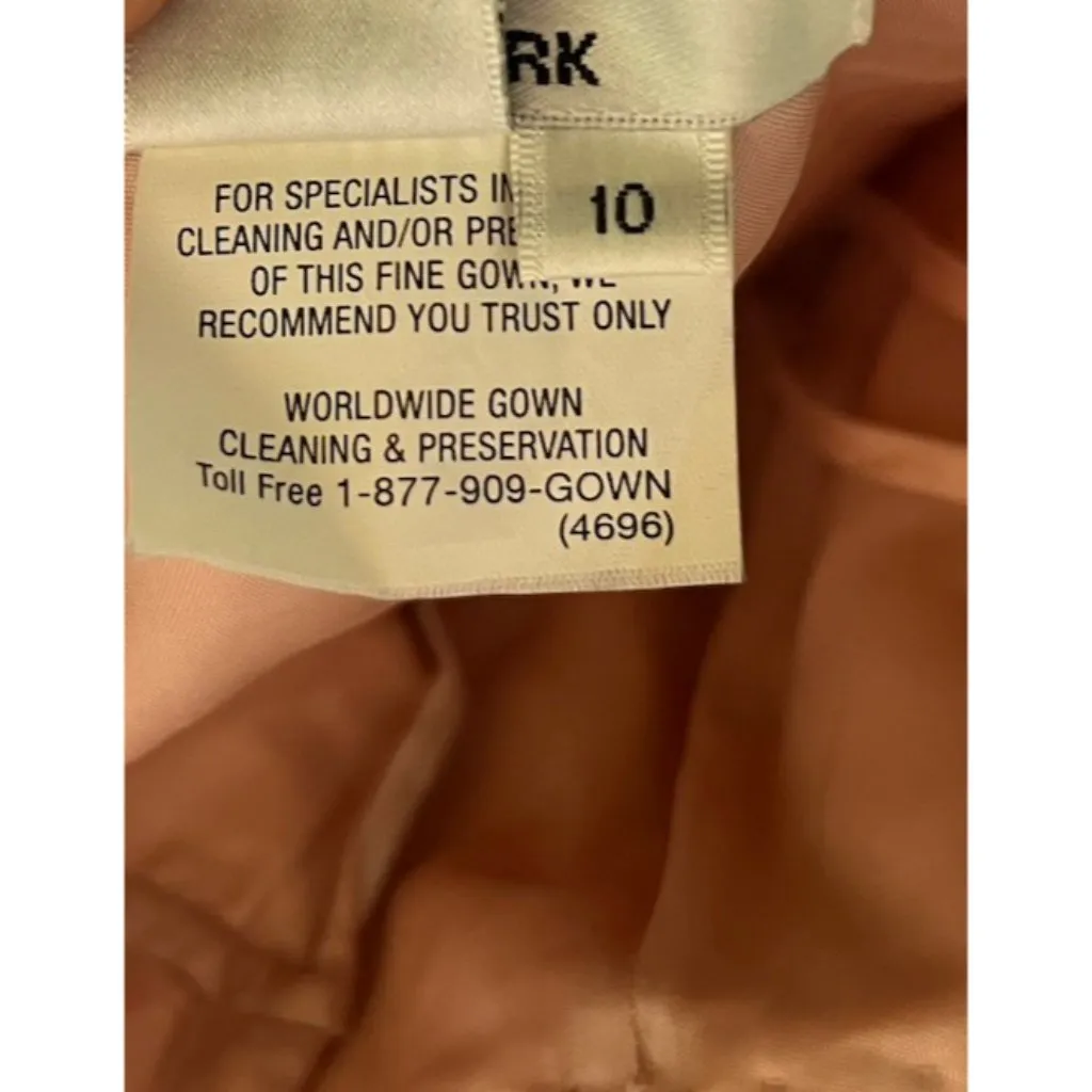 Jovani New York Strapless Tiered Tulle Maxi Black Pink Dress Women’s Sz 10 - Image 16