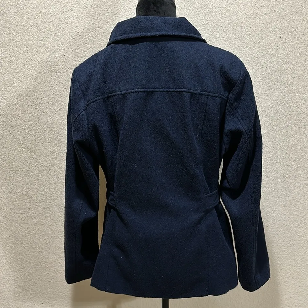 New Look Navy Pea Coat - Image 2