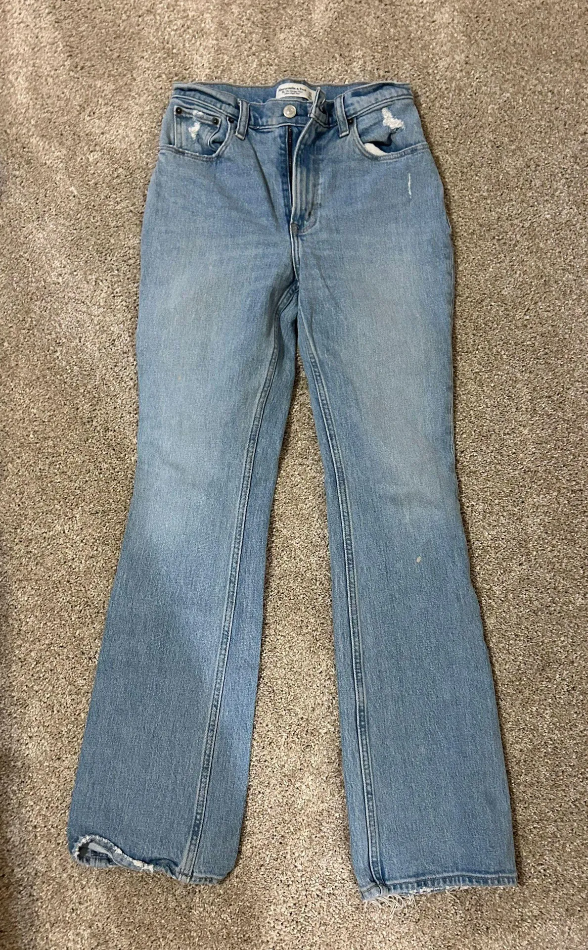 Abercrombie High Waisted Flare Jeans - Image 4