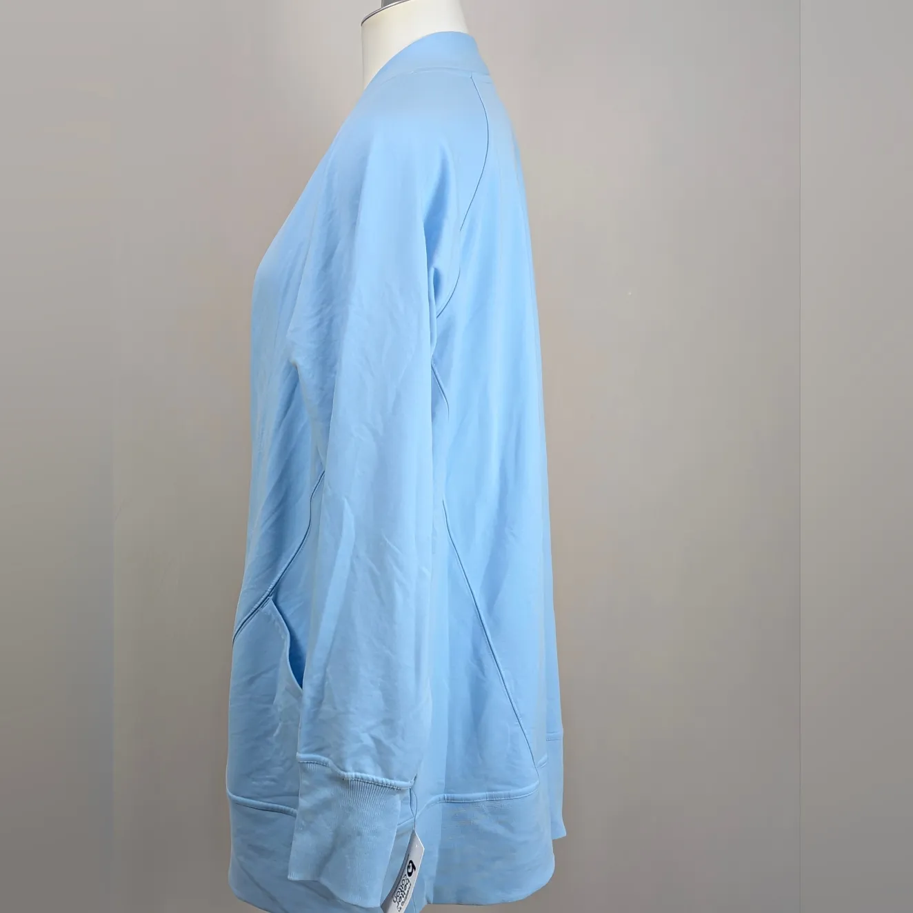 Ideology Women's Soft Blue Open-Front Blazer - Image 3