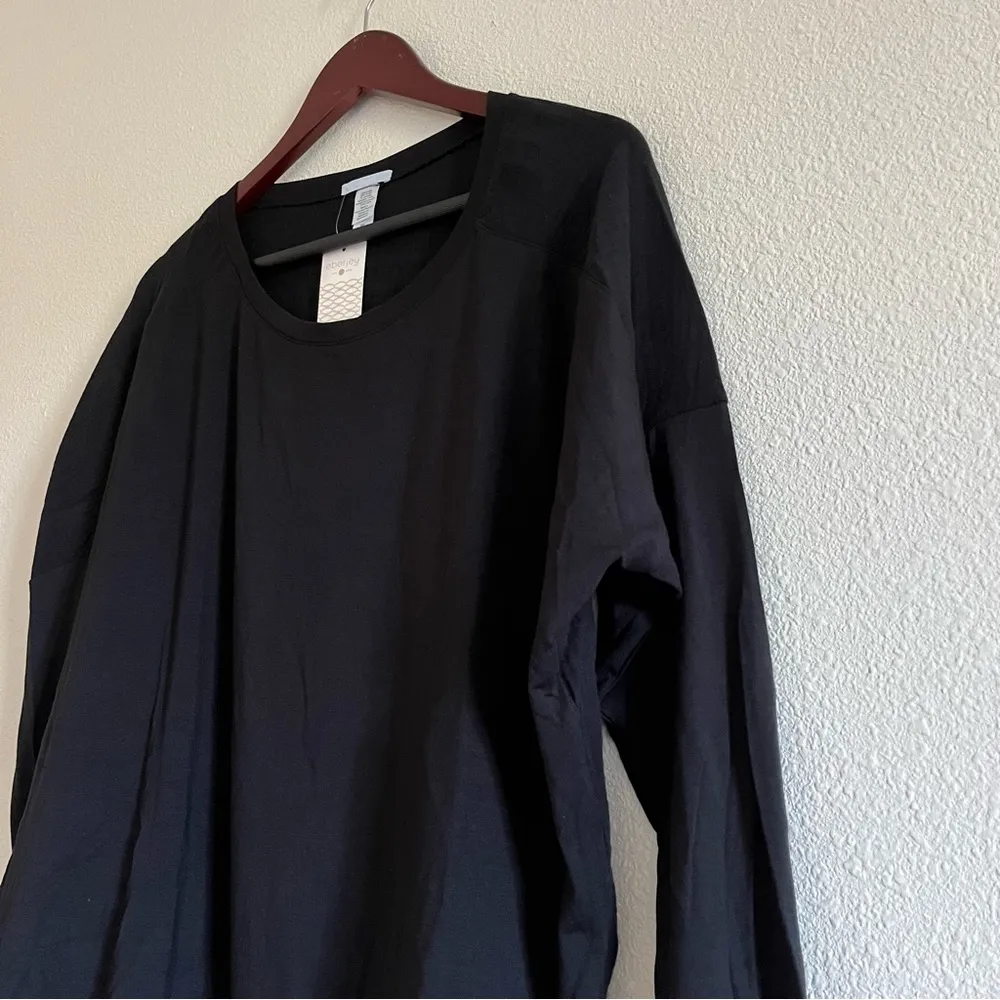 NWT Relove / Anthropologie Eberjey Casual Purdy Long Sleeve Top Black Size Small - Image 5
