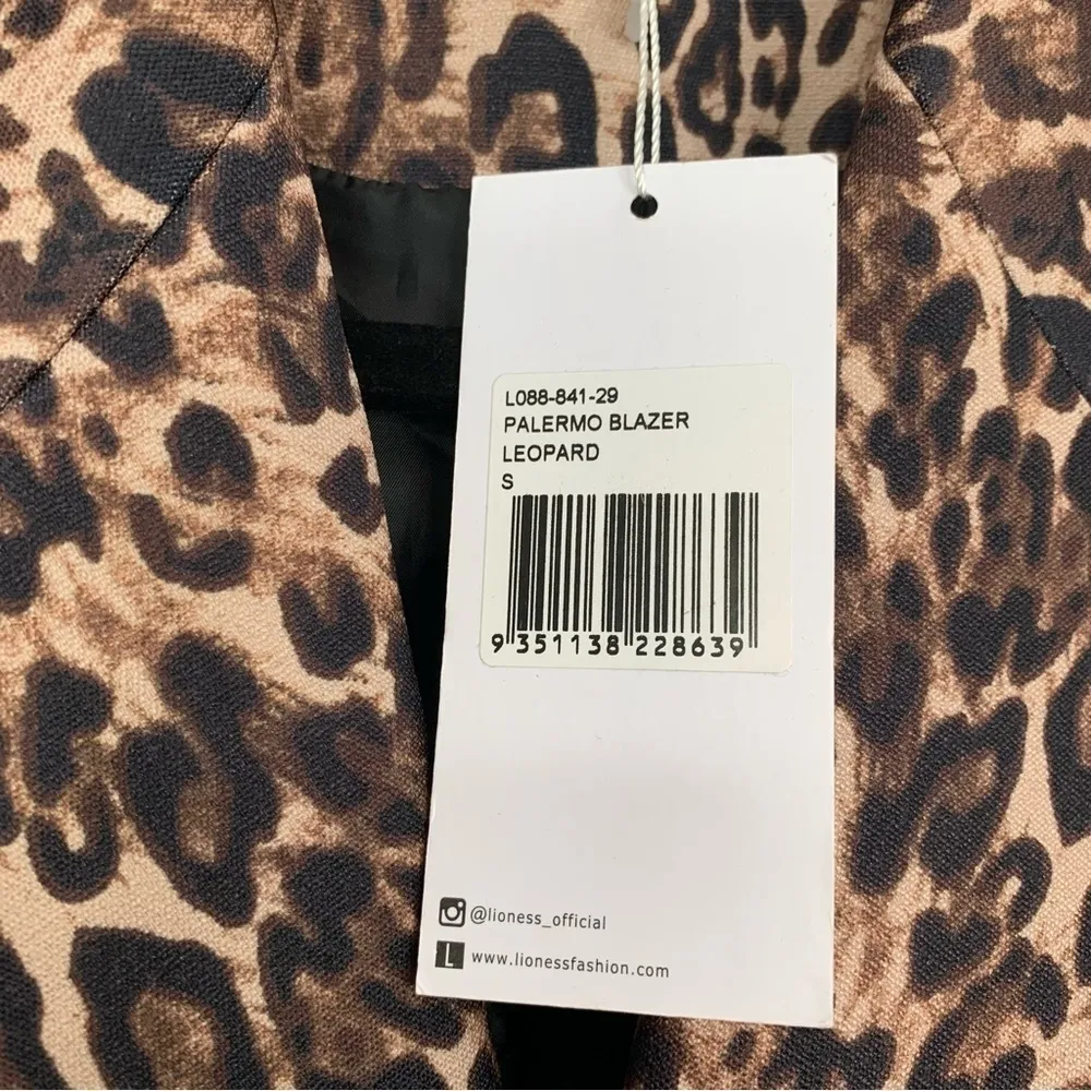 NWT Lioness Palermo Leopard Print Blazer Size Small - Image 11
