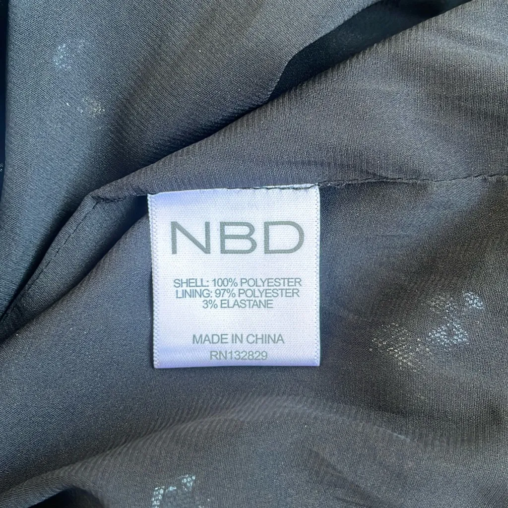 NWT NBD Silver Sequins High Neck Low Back Mini Dress in Women's Medium - Image 7