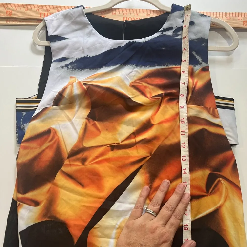 Clover Canyon NWT Burmese Night Mini Shift Dress Side Cutouts MED - Image 10