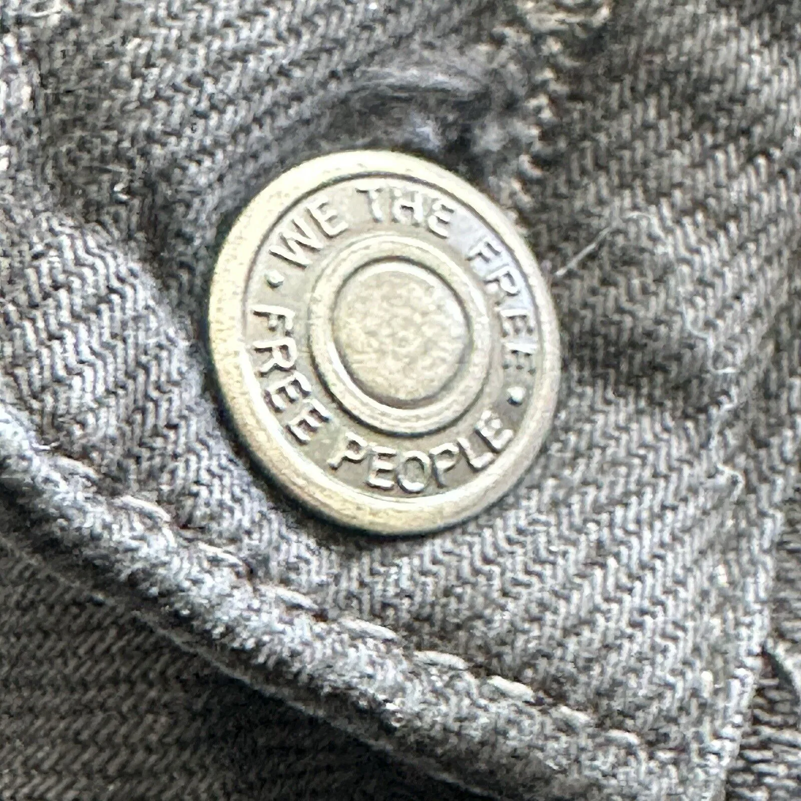 Free People Maggie Mid Rise Straight Black Jeans Distressed 29 - Image 11