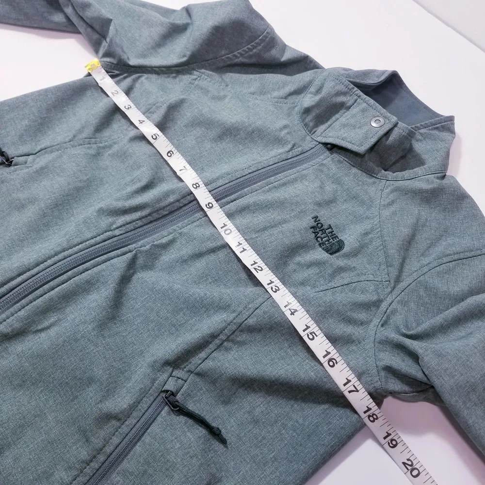 The North Face WindWall Green Jacket Zip Up Long Sleeves Pockets - Image 6