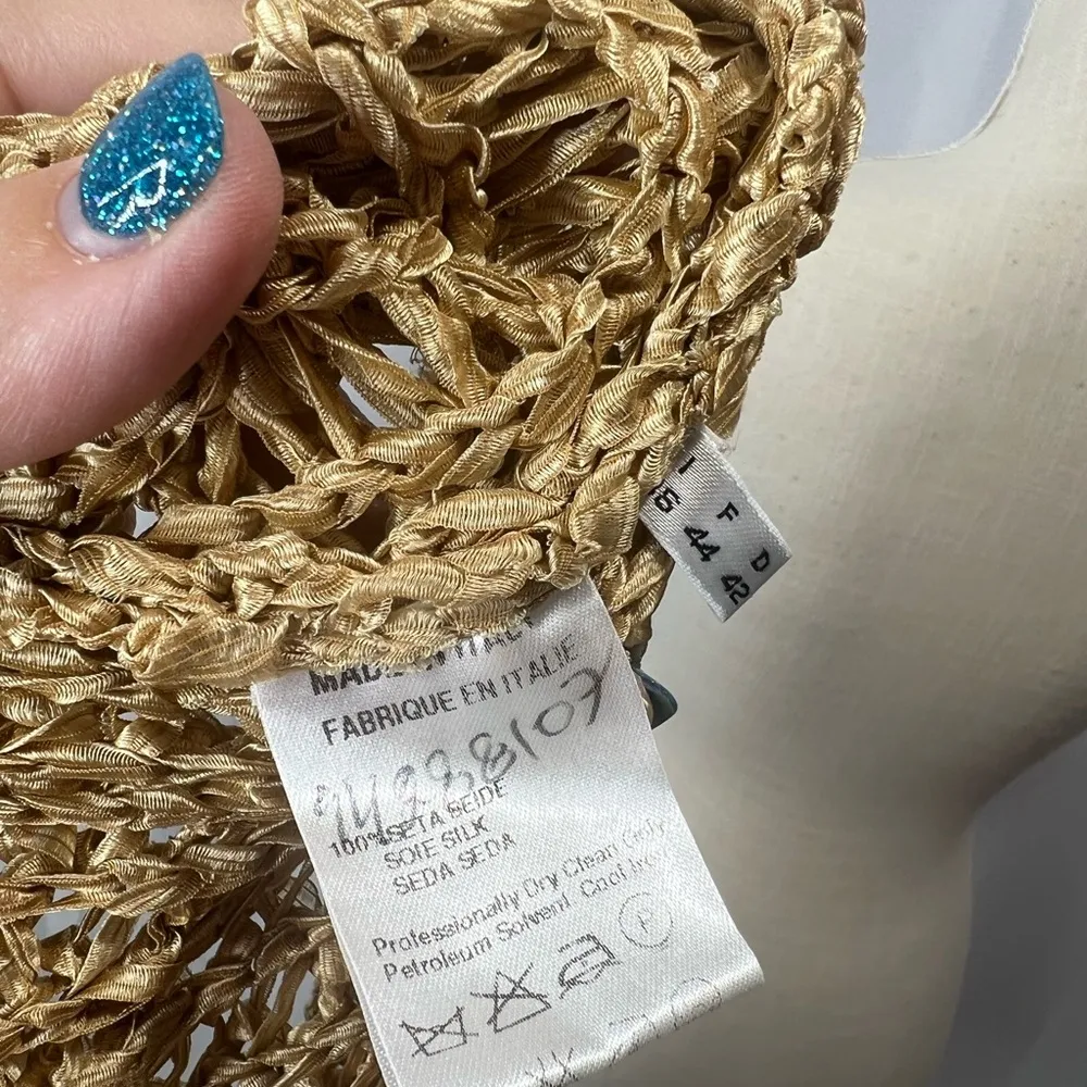 NWOT Made in Italy tunic top size 12 Gold - Image 9