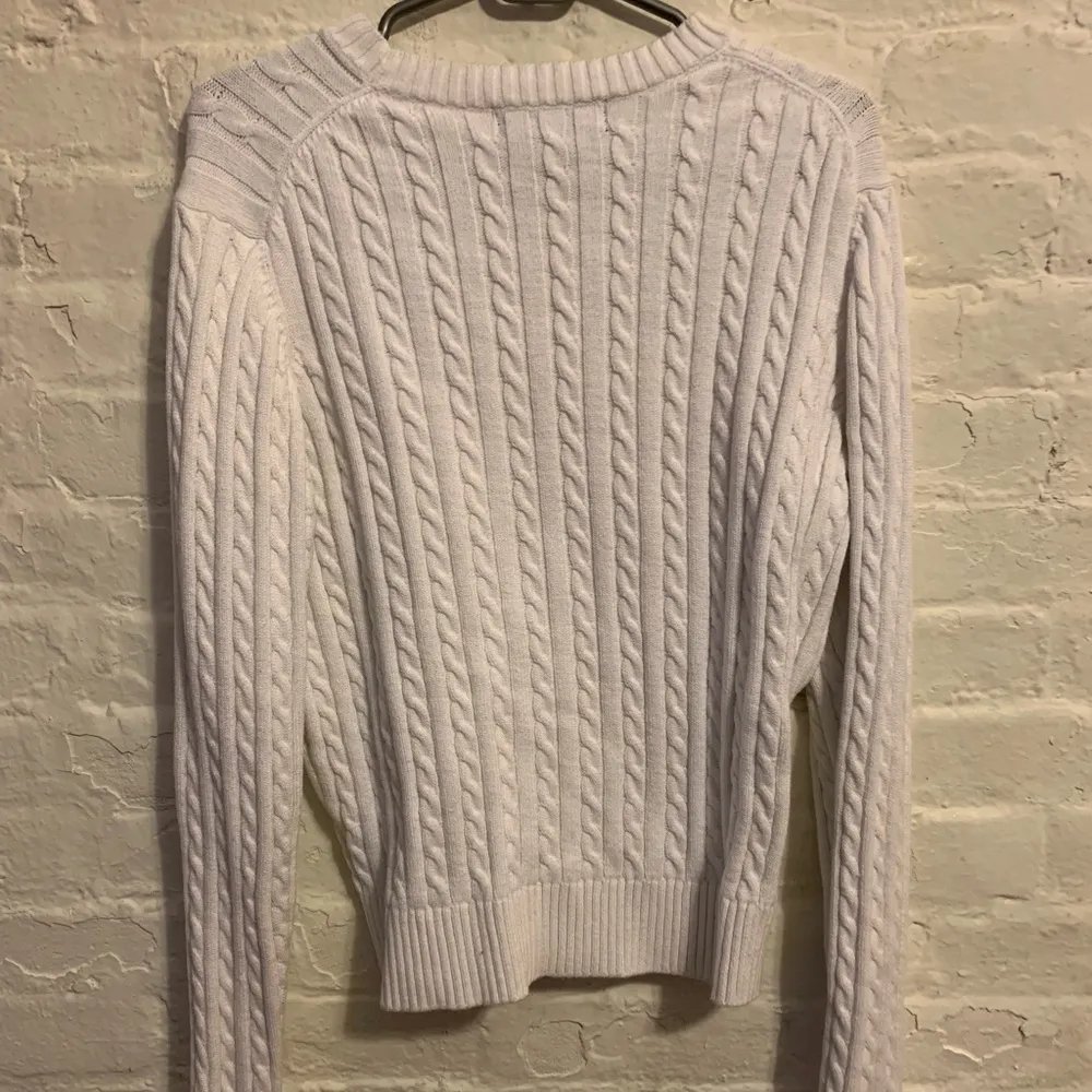 Denim & Co White Knit Sweater - Image 2
