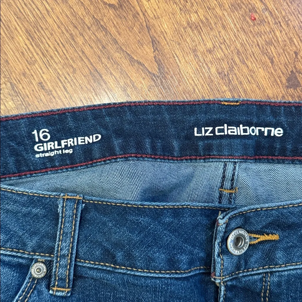 Liz Claiborne Girlfriend Jeans size 16 in EUC! - Image 2
