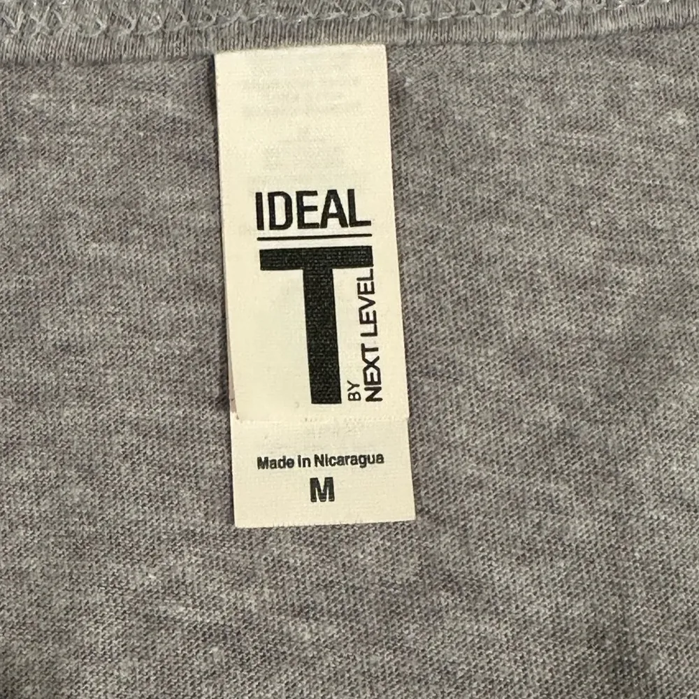 Next Level “Meltdown Manager” Racerback Tank Top Size Medium Gray Graphic Print - Image 5